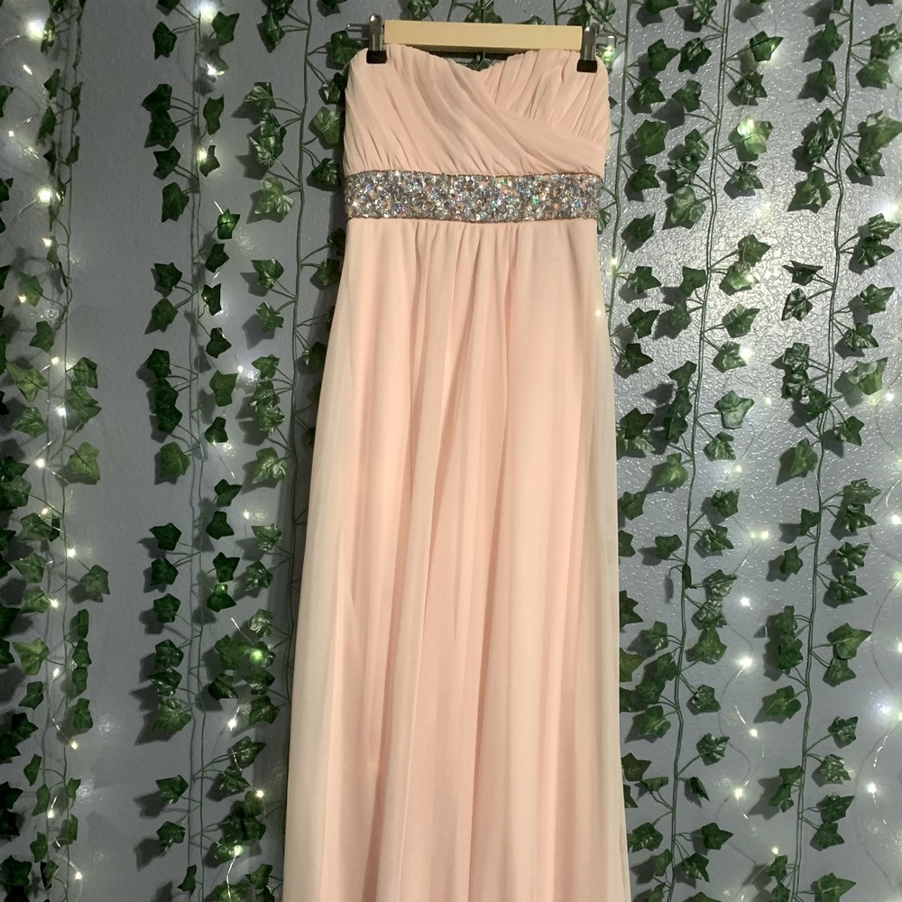 My Michelle pink, sequin formal full length dress